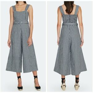Faithfull The Brand - 12/XXL Liv Emelinah Check Black White Jumpsuit $289
